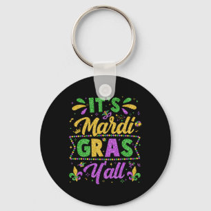 Mardi Gras 2025 Shirts Men Women Kids It's Mardi G Keychain