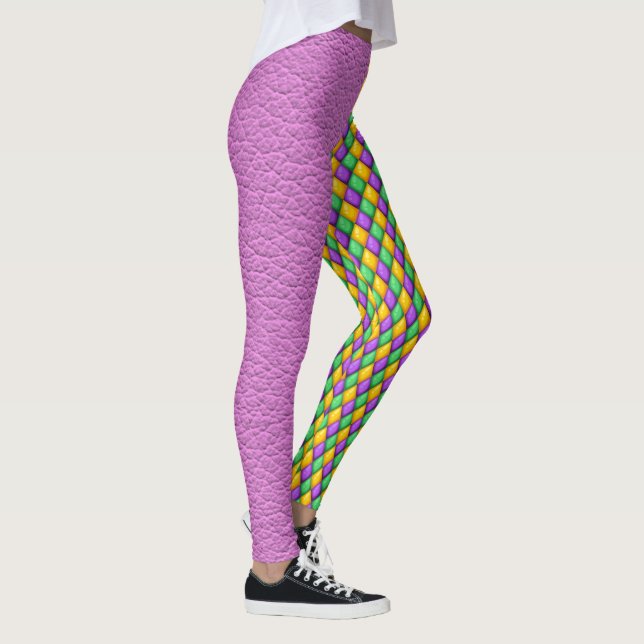 Mardi Gras 4 Diamants Pop Leggings mode (Droite)