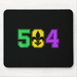 Mardi Gras 504 Nola New Orleans Louisiana La  Mouse Pad