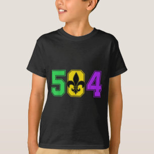 Mardi Gras 504 Nola New Orleans Louisiana La  T-Shirt
