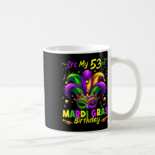 Mardi Gras 53rd Birthday Fat Tuesday 53 Years Old Coffee Mug