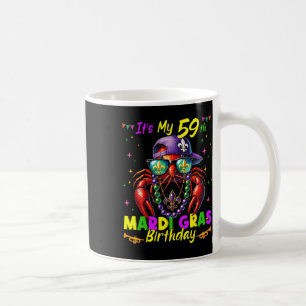 Mardi Gras 59th Birthday Fat Tuesday 59 Years Old Coffee Mug