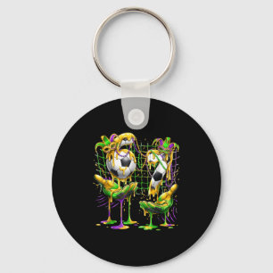 Mardi Gras 67 Soccer Drip Six Seven Meme Hands Bea Keychain
