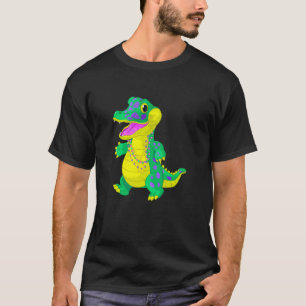 Mardi Gras Alligator Beads Festival Parade Party B T-Shirt