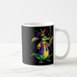 Mardi Gras Alligator Funny Mardi Gras Costume Men  Coffee Mug