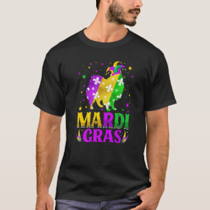 Mardi Gras American Eskimo Dog Lover Carnival Jest T-Shirt