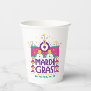 Mardi Gras Arch, Galveston, Texas Paper Cups