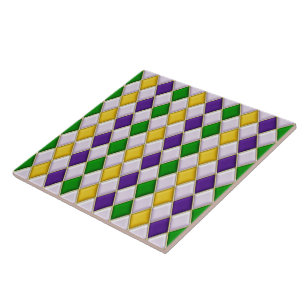 Mardi Gras Arlequin Carreaux Motifs Diamond
