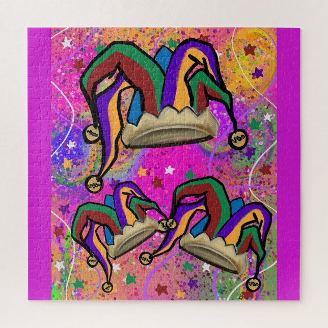 MARDI GRAS ART  JIGSAW PUZZLE (Vertical)