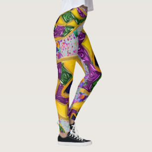 MARDI GRAS ART   LEGGINGS