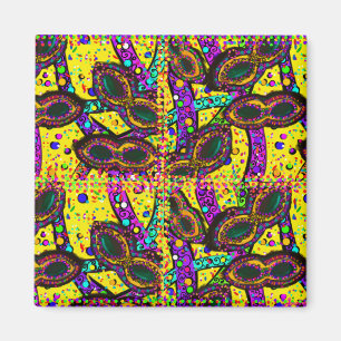 Mardi Gras Art Magnet
