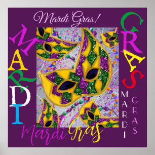 MARDI GRAS ART   POSTER