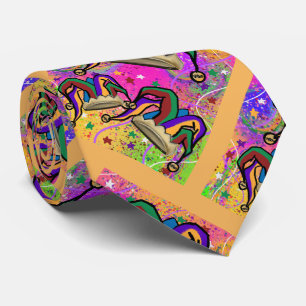 MARDI GRAS ART  TIE