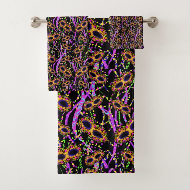 Mardi Gras    Bath Towel Set (Insitu)