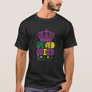 Mardi Gras Bead Queen Crown T-Shirt