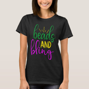 Mardi Gras Beads and Bling T-Shirt