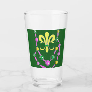 Mardi Gras beads design Colourful    Glass