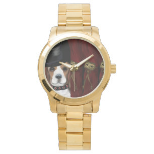MARDI GRAS BEAGLE WATCH