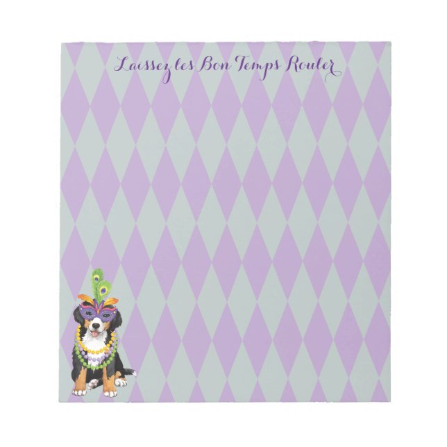 Mardi Gras Berner Notepad (Front)
