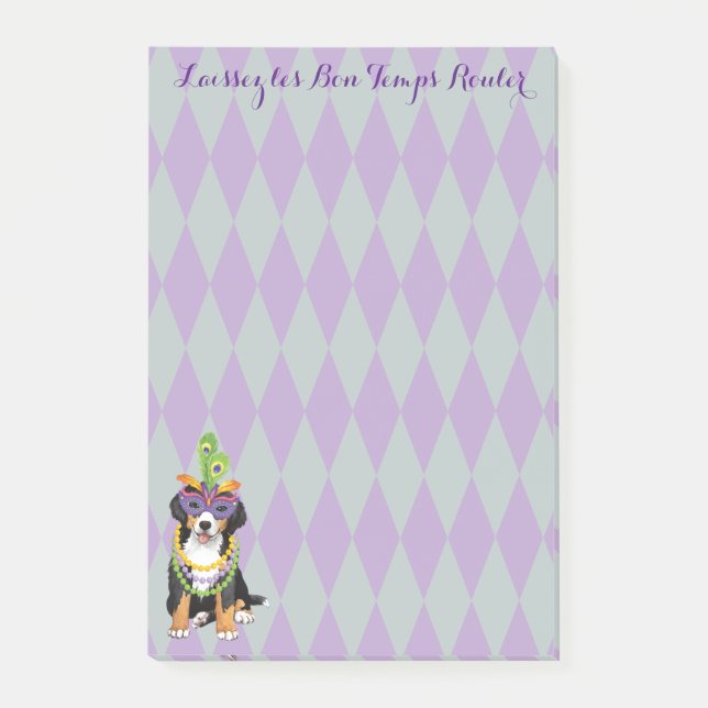 Mardi Gras Berner Post-it Notes (Front)