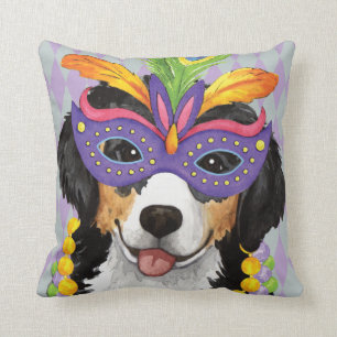 Mardi Gras Berner Throw Pillow