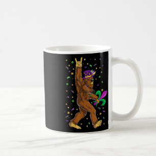 Mardi Gras Bigfoot Funny Sasquatch Mardi Gras Wome Coffee Mug