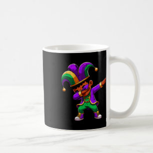Mardi Gras Black Boys Dabbing Funny Outfit Jester Coffee Mug