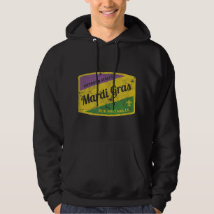 Mardi Gras Bourbon Street & New Orleans Retro Gift Hoodie