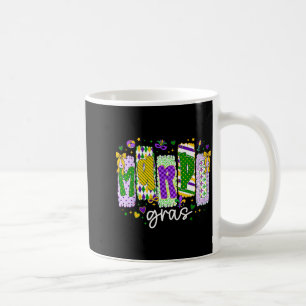 Mardi Gras Bow Coquette Bow Fat Tuesday New Orlean Coffee Mug