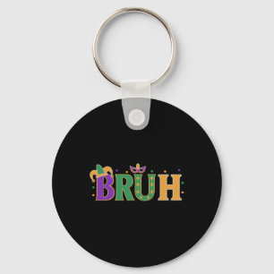 Mardi Gras Bruh Shirt Boys Mardi Gras Kids Teens M Keychain