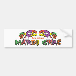 Mardi Gras Bumper Sticker