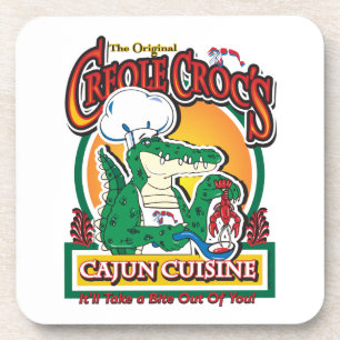 Mardi Gras Cajun Crocodile Coaster