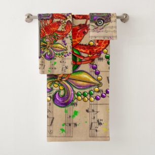 Mardi Gras Camion Vintage Crawfish Fleur De Lis