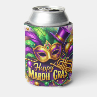 Mardi Gras Can Decor Cooler