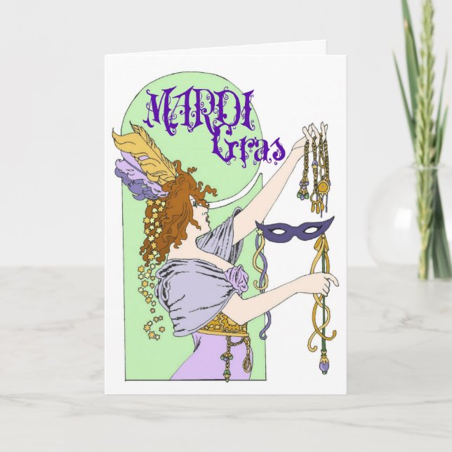 Mardi Gras Card (Front)