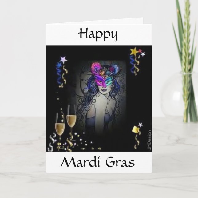 Mardi Gras Card (Front)