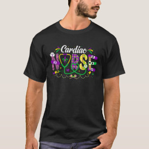 Mardi Gras Cardiac Nurse  celebrations parade part T-Shirt
