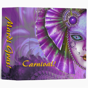 Mardi Gras Carnaval Violet Photo Album Classeur
