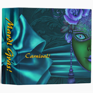 Mardi Gras Carnival Bow Photo Album Binder