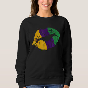 Mardi Gras Carnival Costume Purple Amp Gold Fleur Sweatshirt