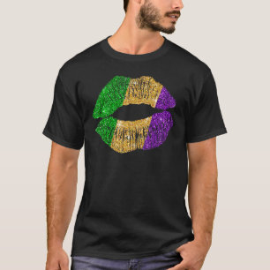 Mardi Gras Carnival Costume Purple & Gold Fleur de T-Shirt