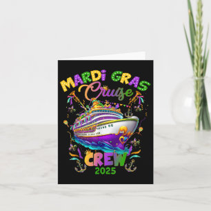 Mardi Gras Carnival Cruise 2025 Cruising Mask Ship Card