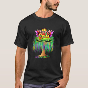 Mardi Gras Carnival Mexican Graphic Bead-Tree Bour T-Shirt