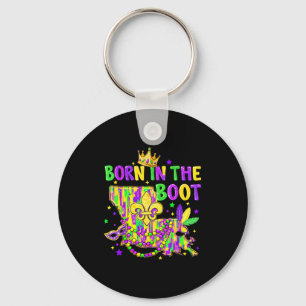 Mardi gras carnival new orleans louisiana born in keychain