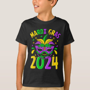 Mardi Gras Carnival Outfit Kids Girls Boys Men Wom T-Shirt