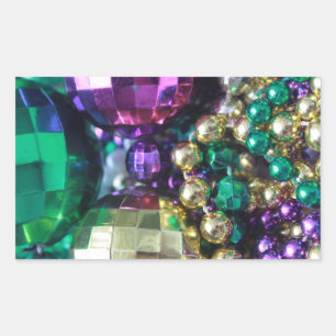 Mardi Gras Carnival perles Customisé autocollant