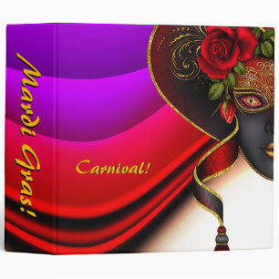 Mardi Gras Carnival Photo Album Binder