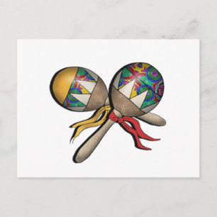Mardi Gras, Carnival, Tropical Maracas - 01 Postcard