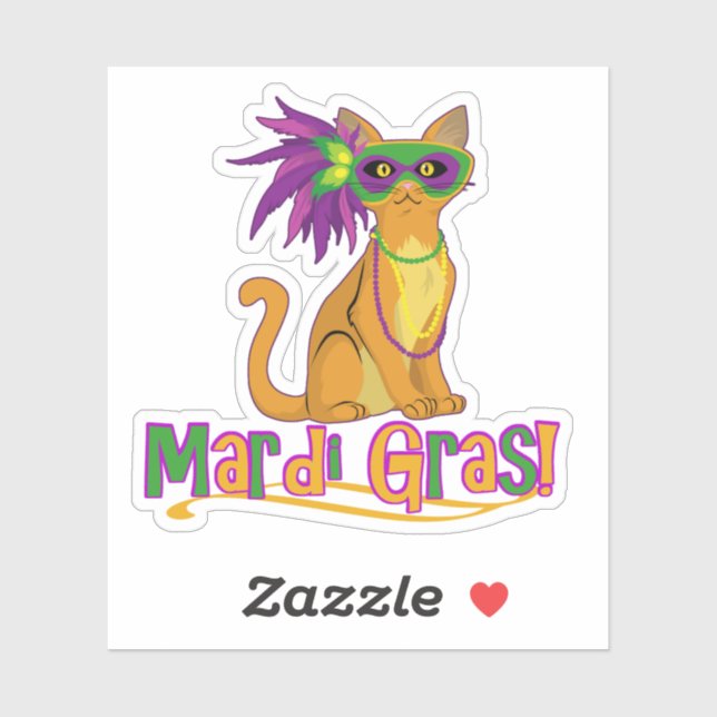 Mardi Gras Cat (Sheet)