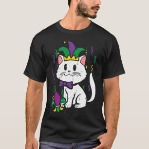 Mardi Gras Cat Jester Outfit Women Girls Kids Todd T-Shirt